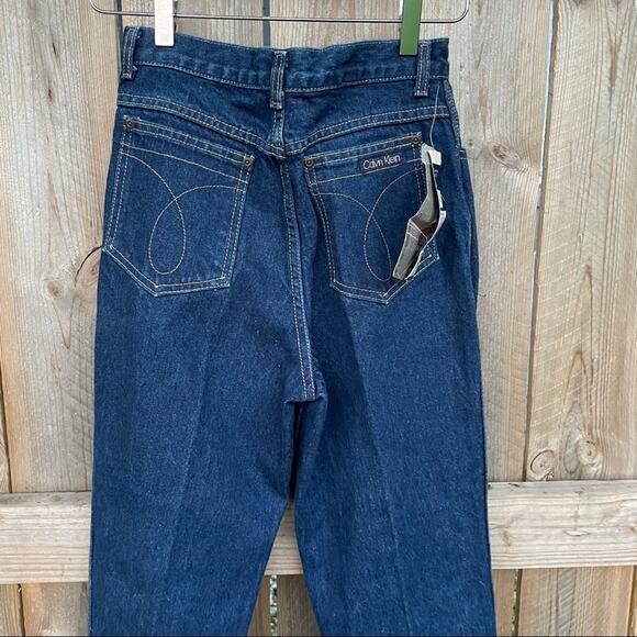 Calvin Klein Jeans Vintage Denim Stone Washed Juniors Size 9 USA Made Dead Stock - Picture 5 of 10